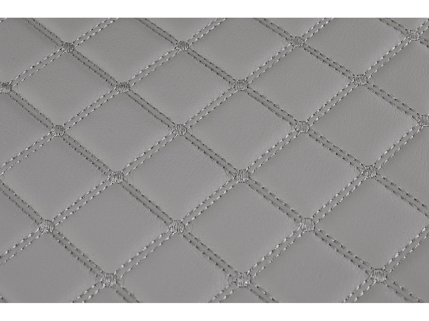 Isobel | Eetkamerstoel in grijs PU, 2 Pak