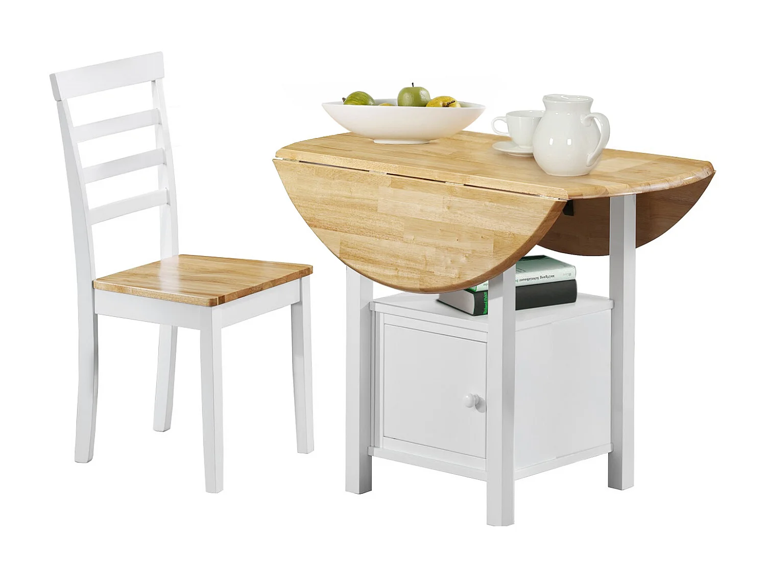 MONTANA | Sedia da pranzo in MDF bianco, confezione da 2 pz.