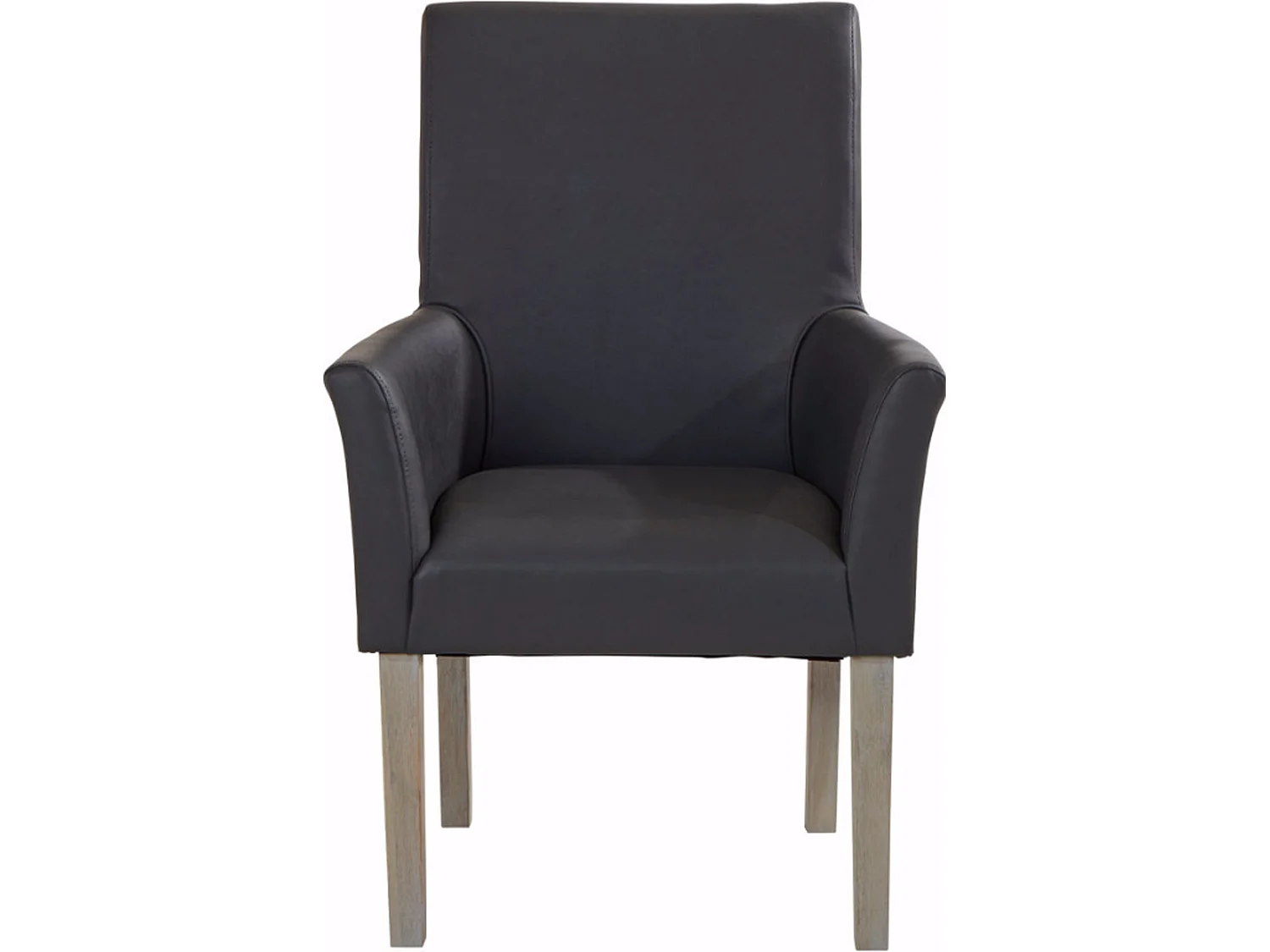 Marie | Fauteuil in rotan grijs PU, 2 Pak