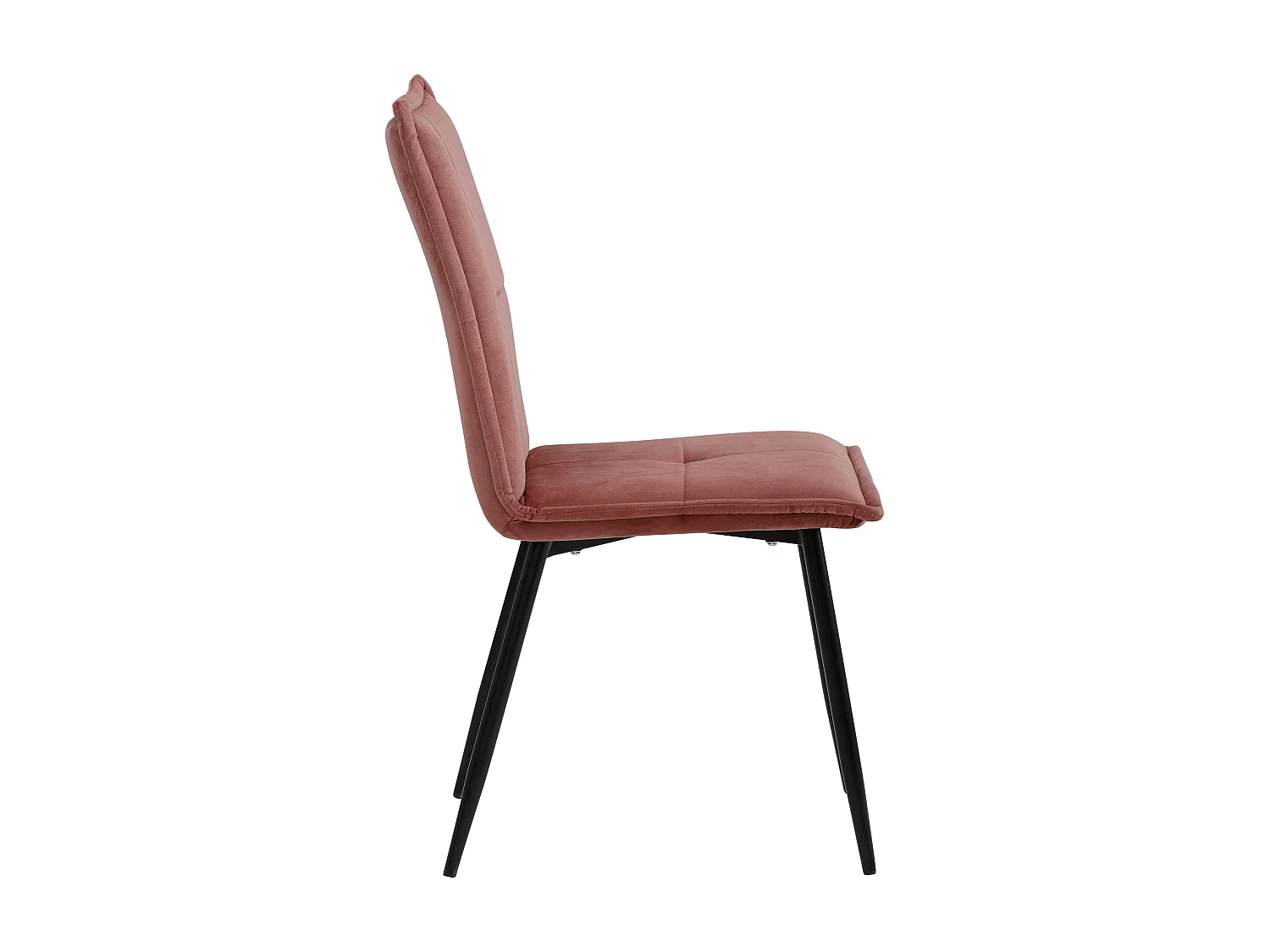 Mandy | Fauteuil de salle à manger en velours rose, 2 pièces