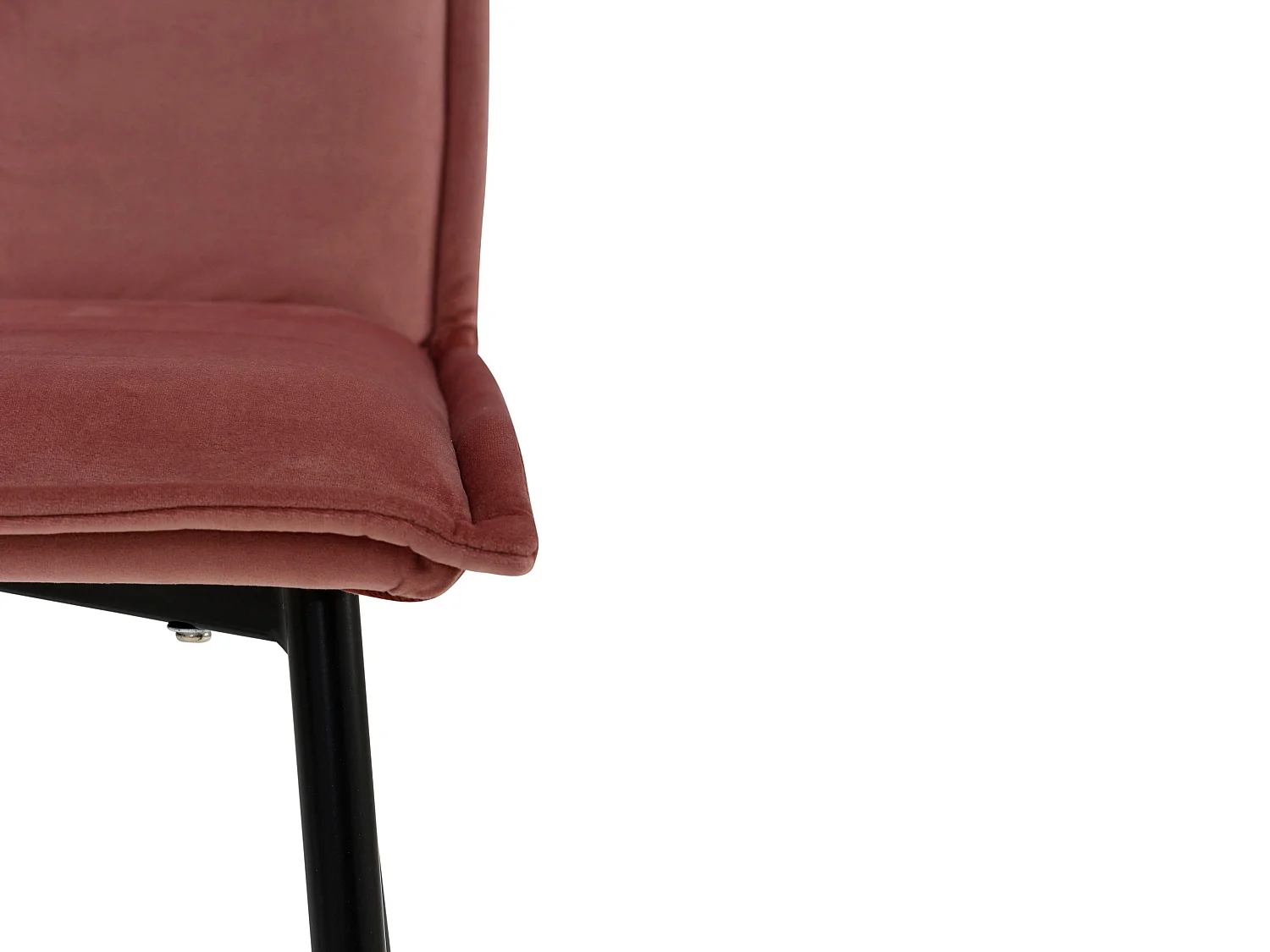 Mandy | Fauteuil de salle à manger en velours rose, 2 pièces