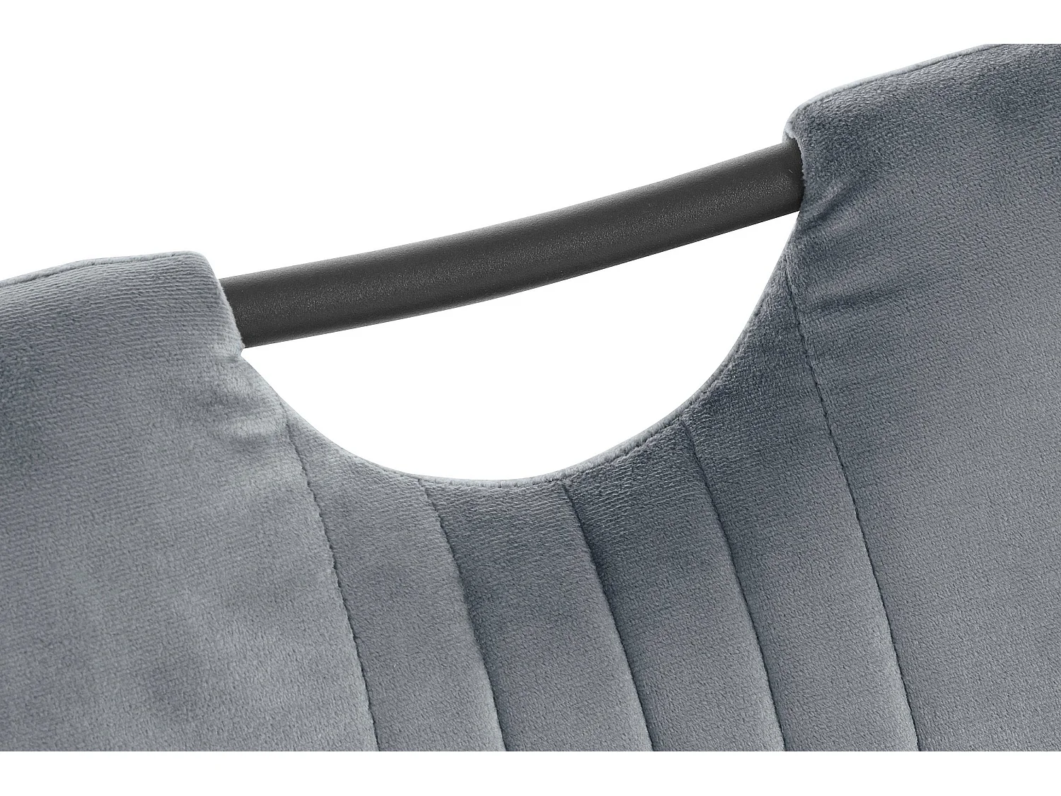 Conjunto de 4 cadeiras de jantar estofadas em microfibra castanha