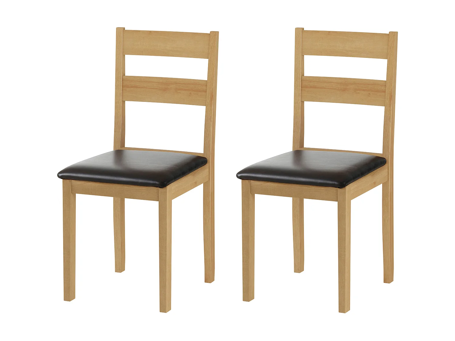 Colorado | Eetkamerstoel in Natuur Eik, 2 Pak