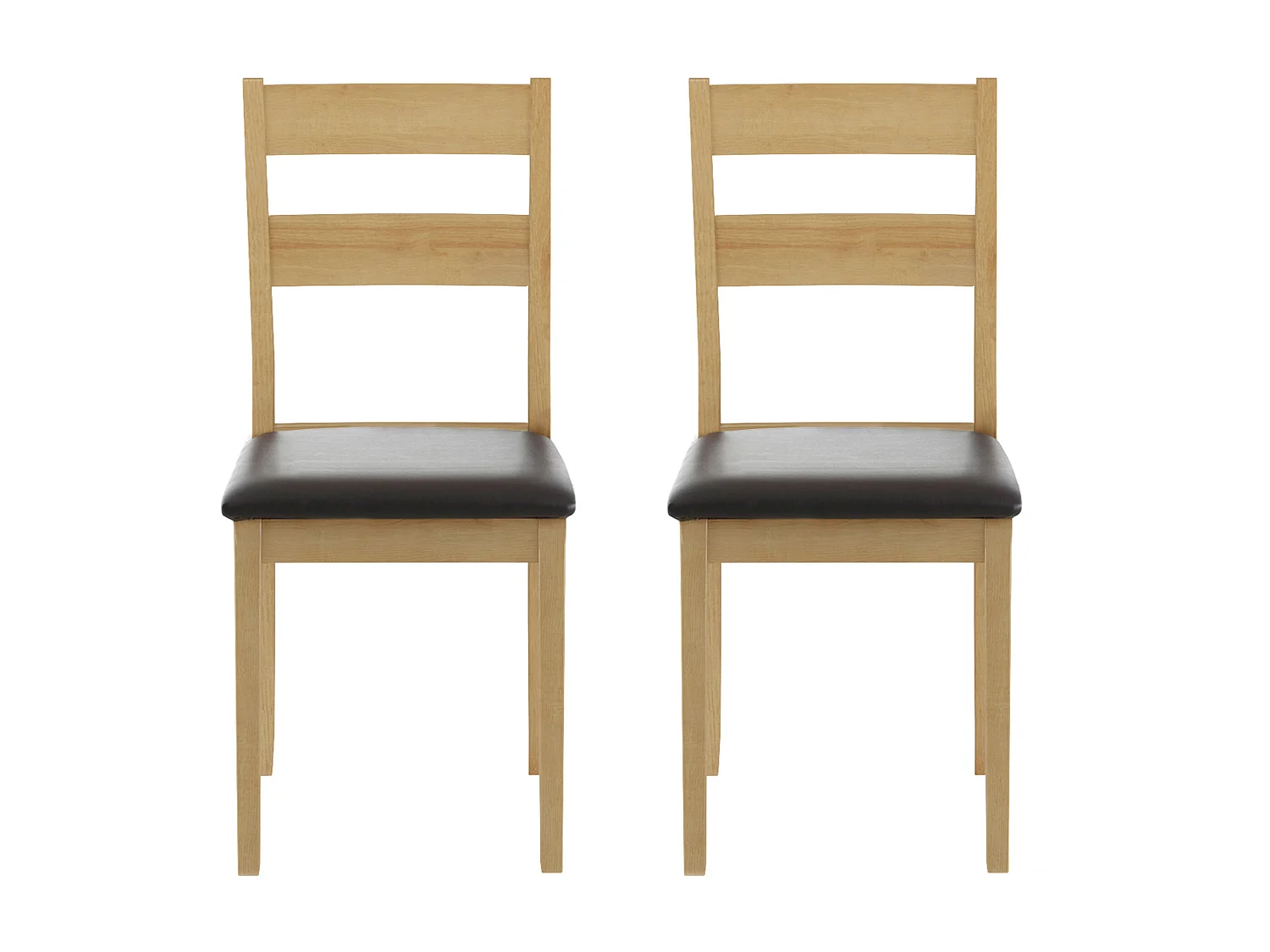 Colorado | Eetkamerstoel in Natuur Eik, 2 Pak