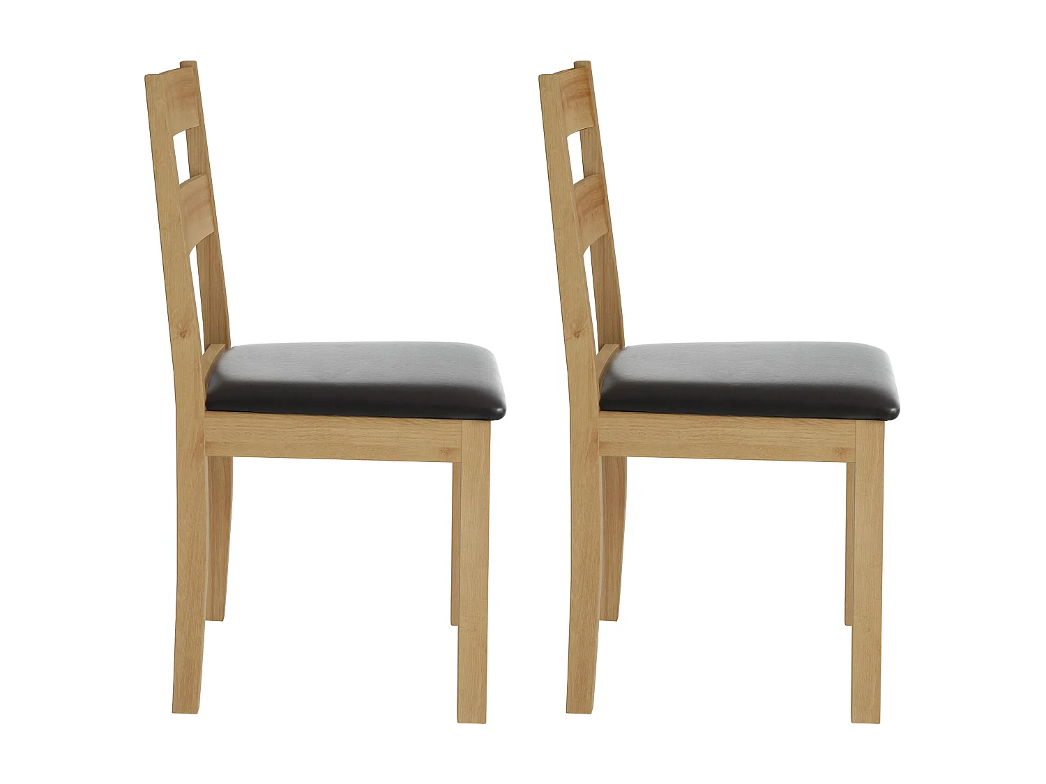 Colorado | Eetkamerstoel in Natuur Eik, 2 Pak