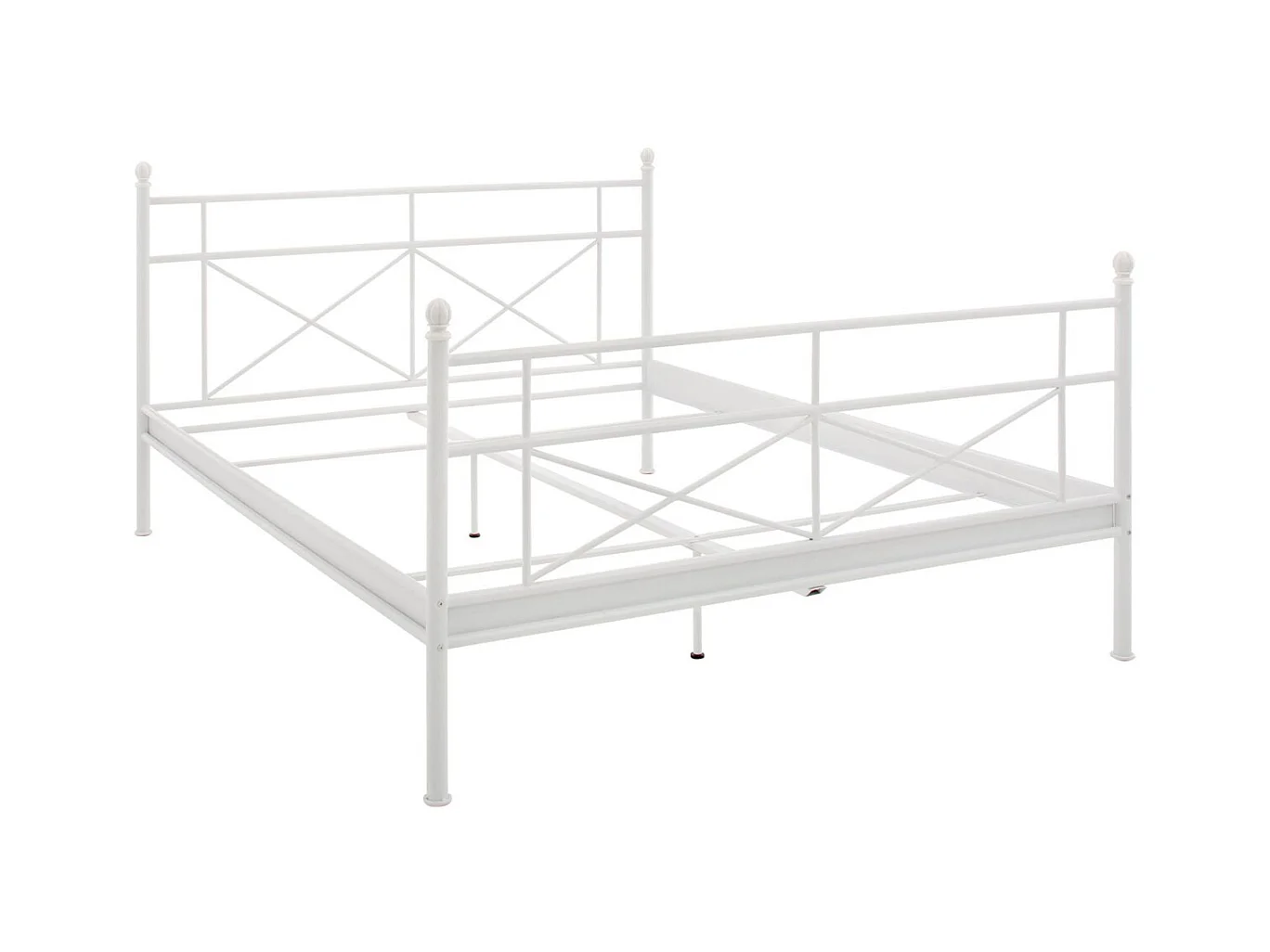 Thora | Lit 180 cm en métal blanc