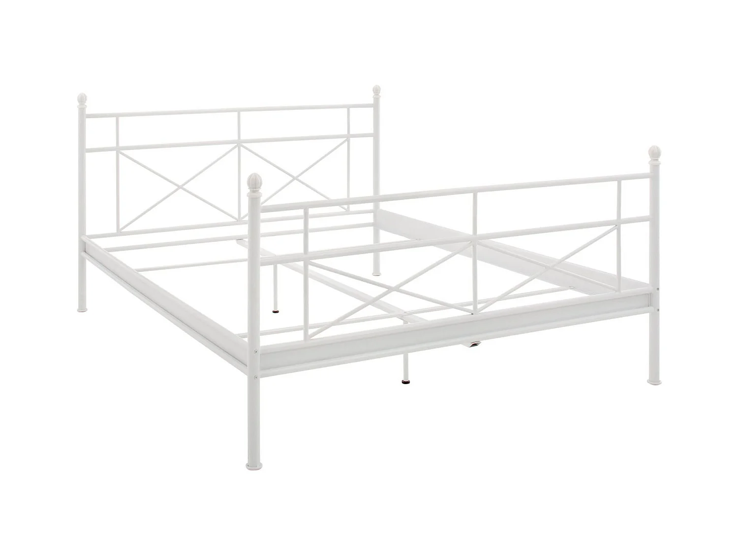 Thora | Lit 140 cm en métal blanc