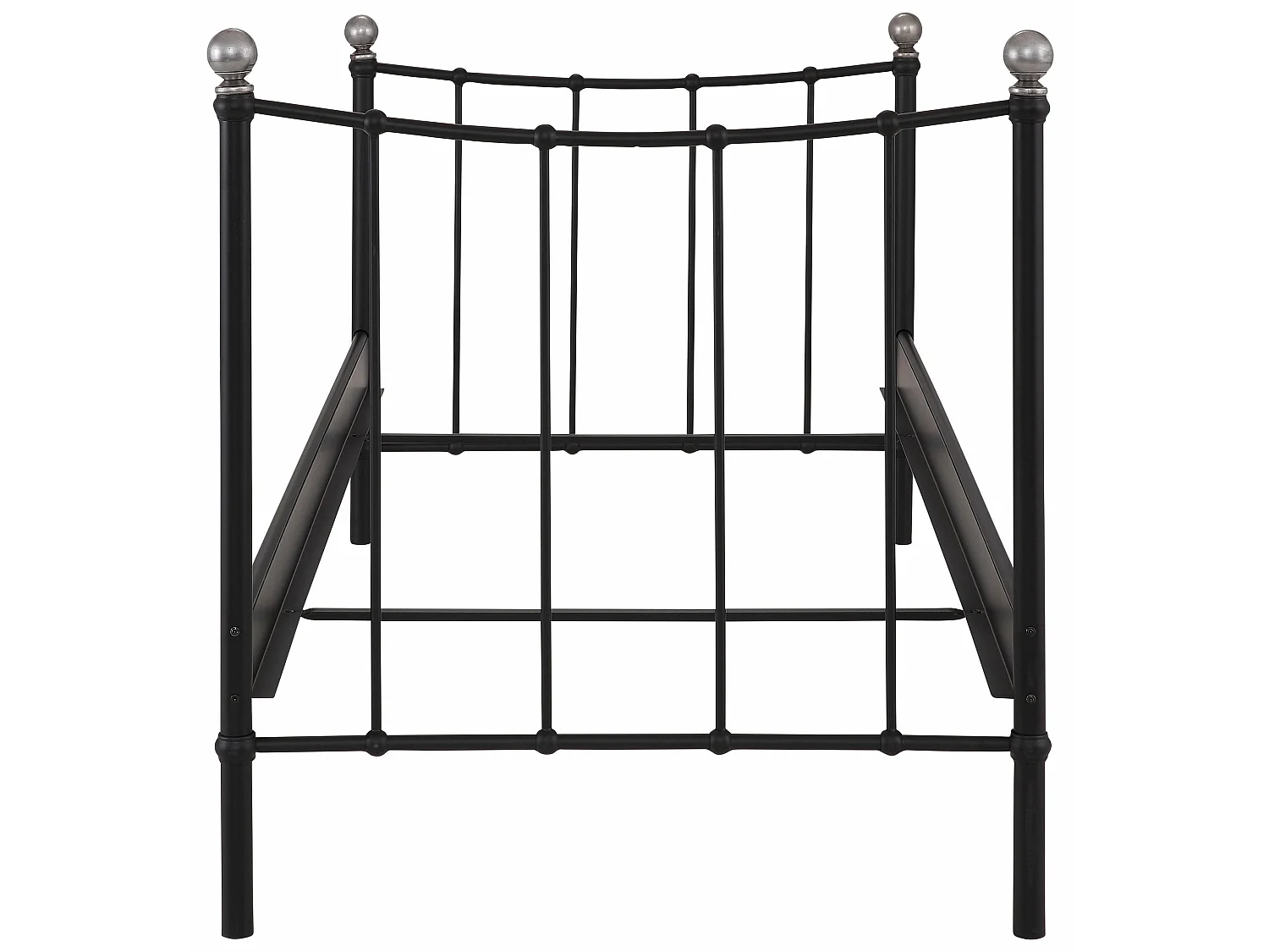 Metha | Lit 90 cm en métal Noir