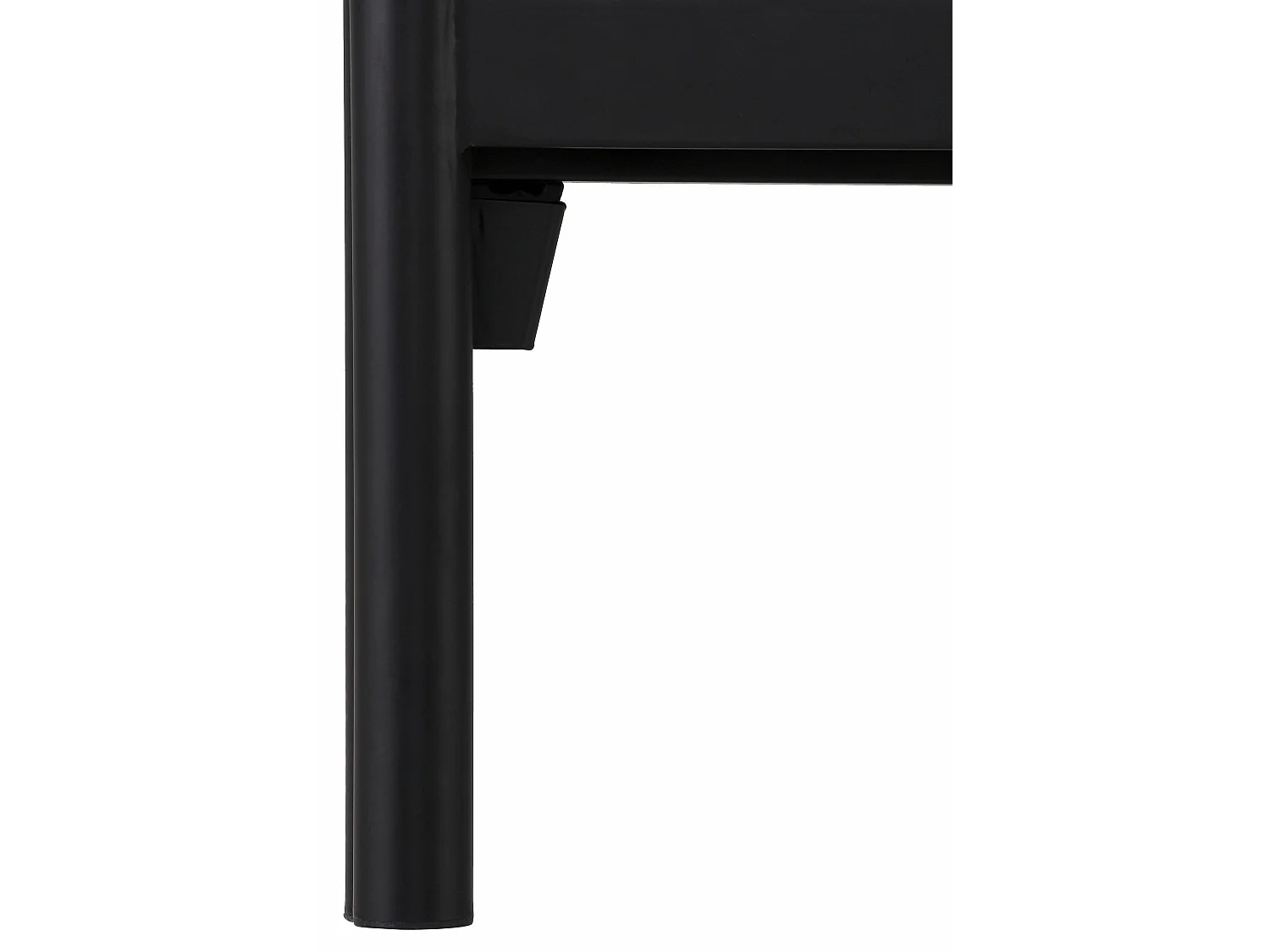 Metha | Lit 90 cm en métal Noir