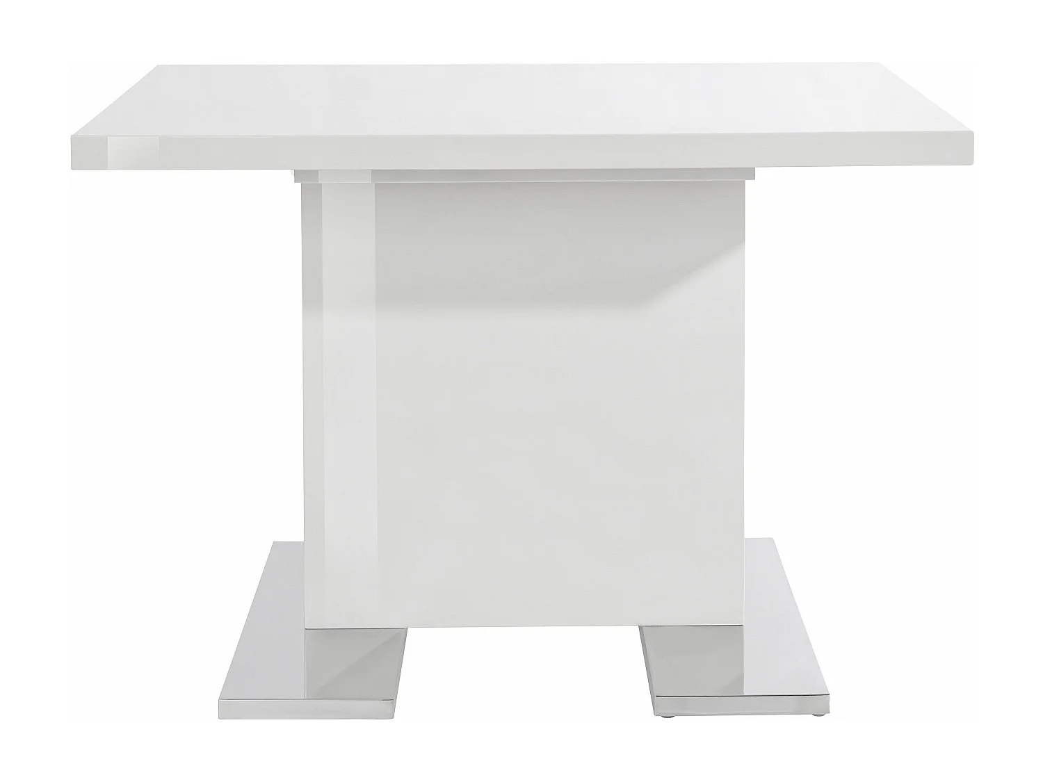 Summer | Table de salle à manger 110x70 cm en blanc brillant