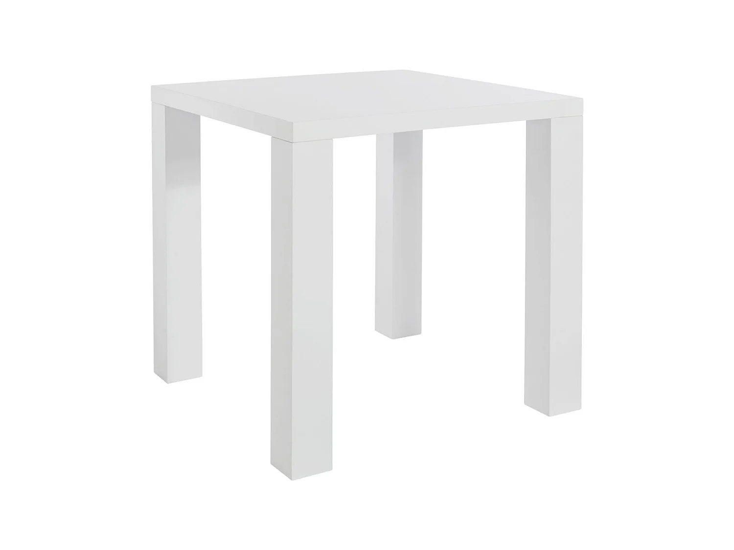 Sky | Mesa de Jantar 80x80 cm em Branco Alto Brilho