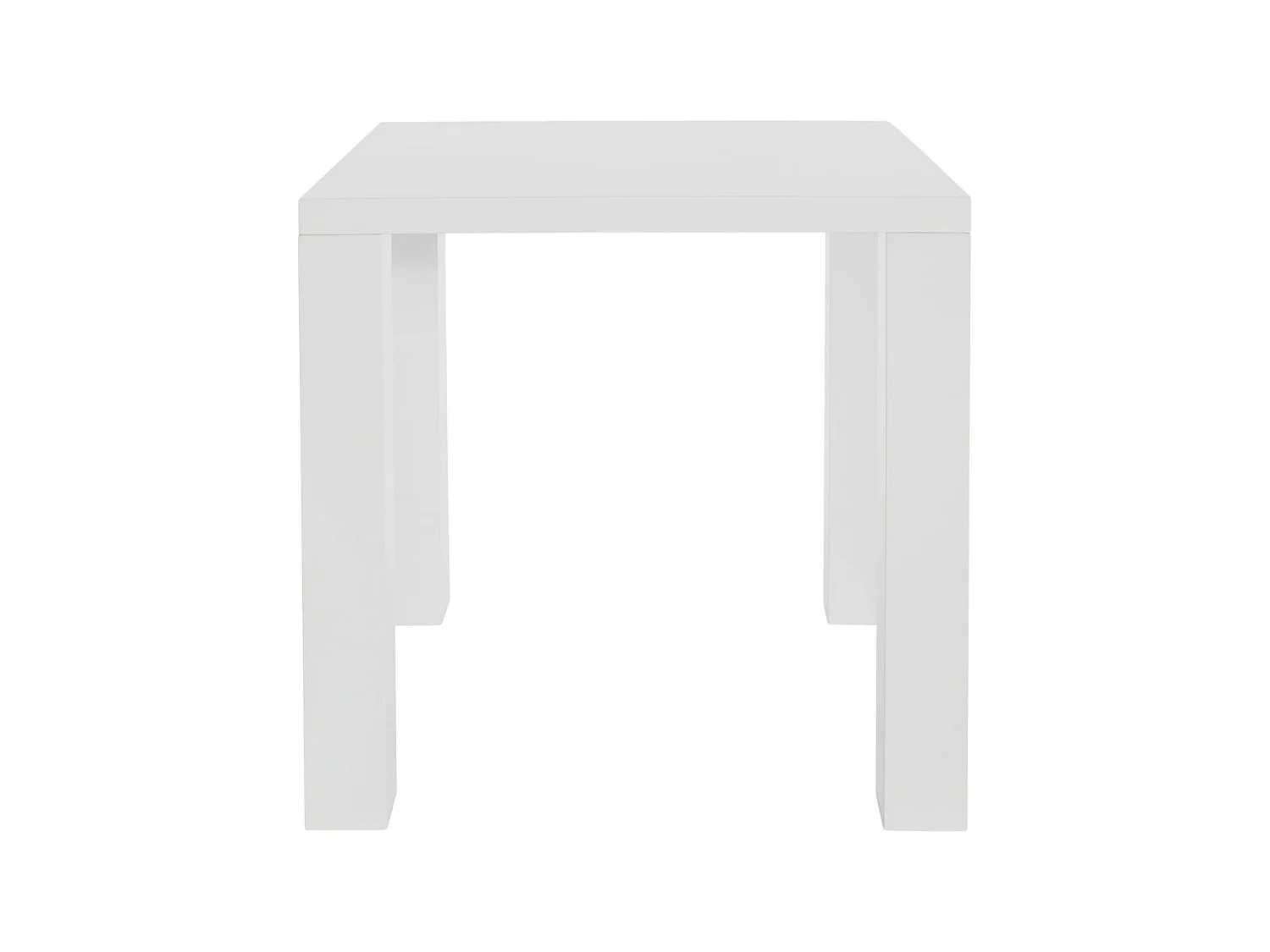 Sky | Mesa de Jantar 80x80 cm em Branco Alto Brilho