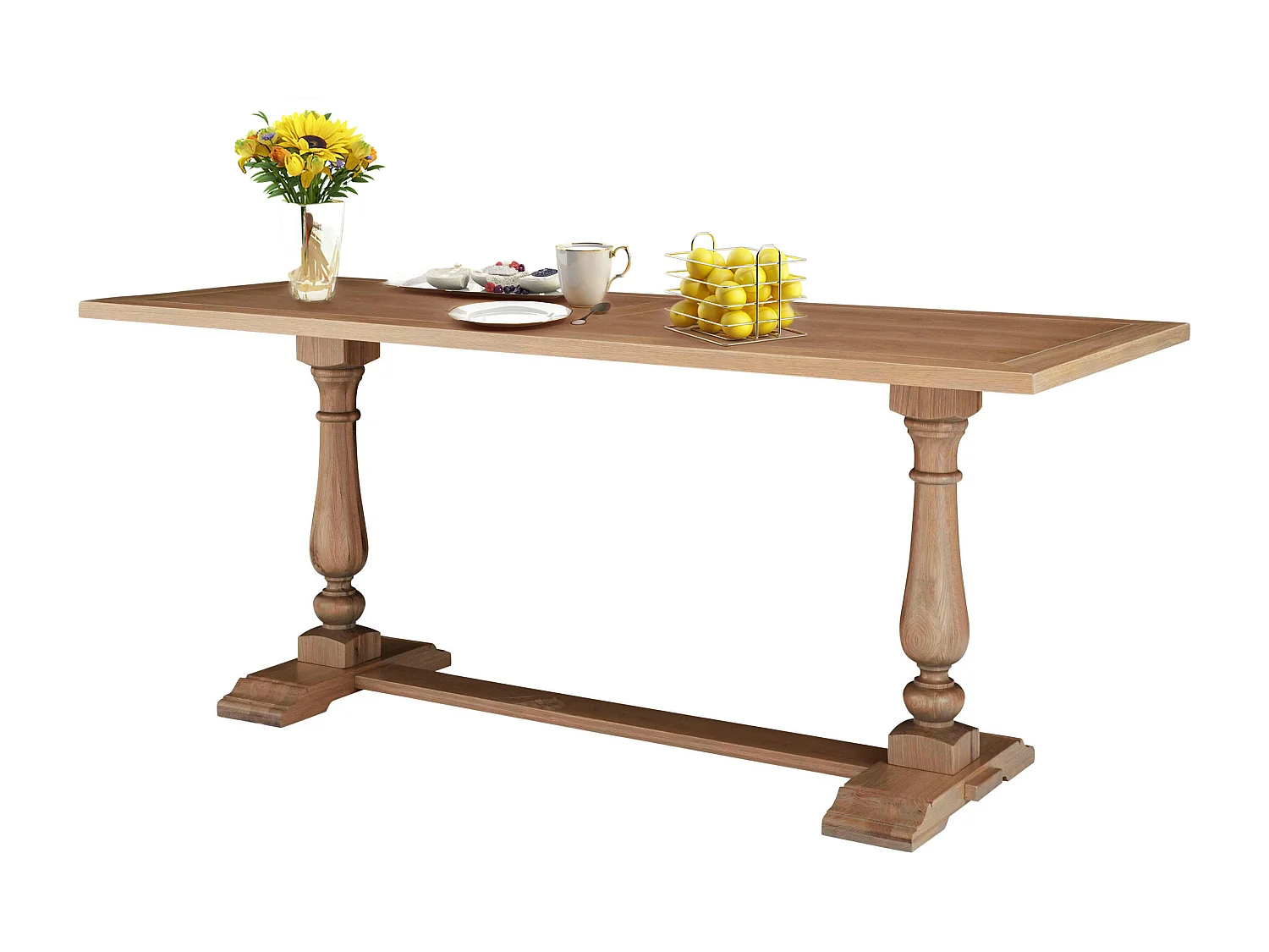 Helene | Tavolo da pranzo 240 cm in Rovere Grigio Lavaggio