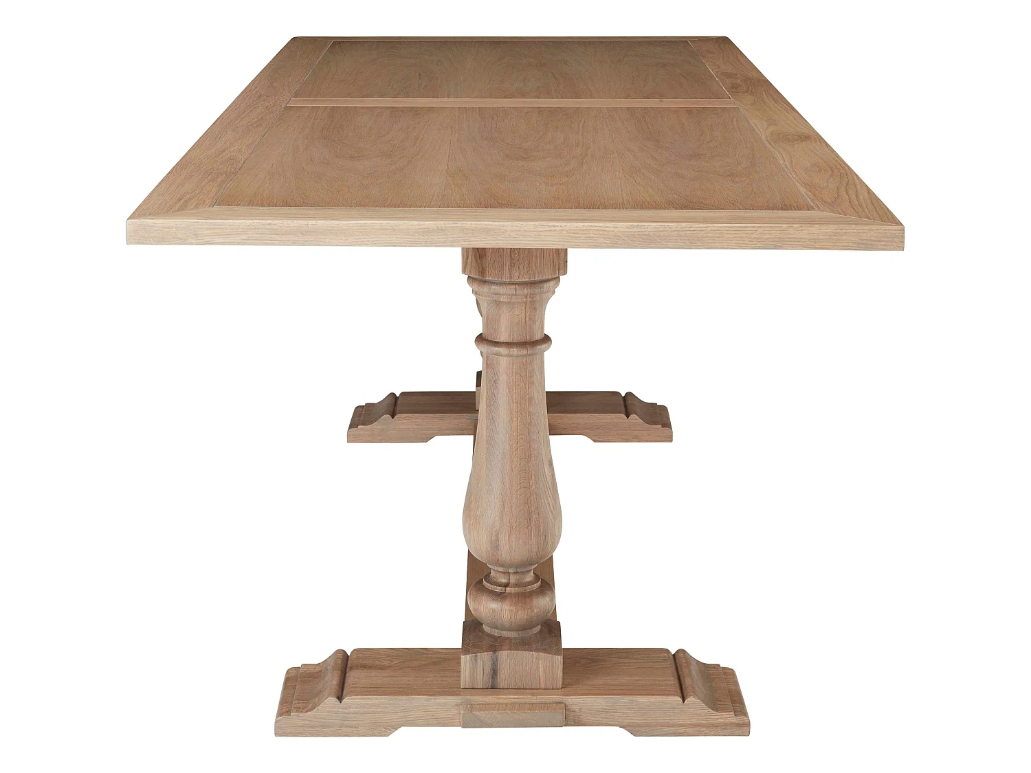 Helene | Table de salle à manger 240 cm en Chêne Grey Wash