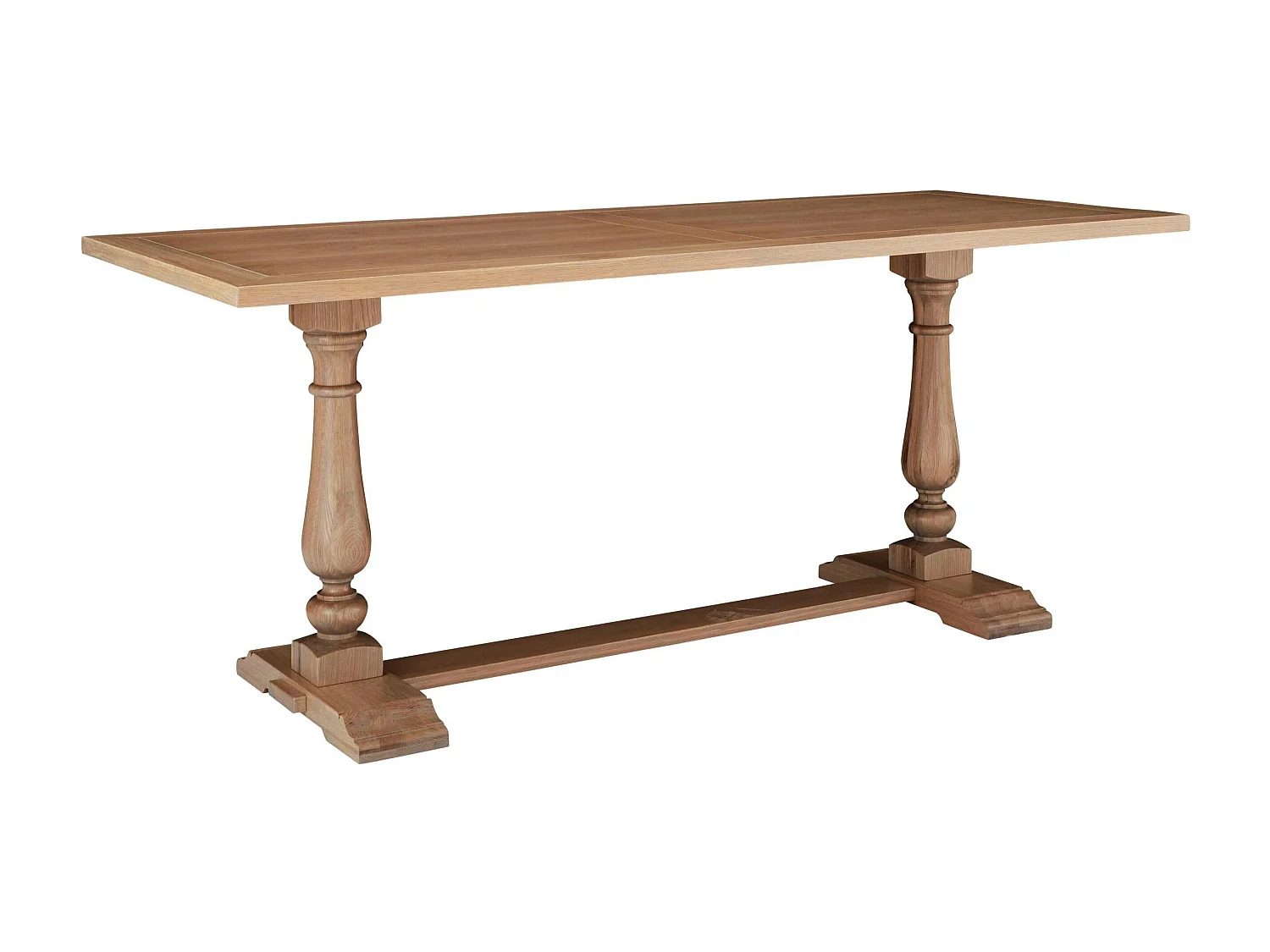 Helene | Table de salle à manger 240 cm en Chêne Grey Wash