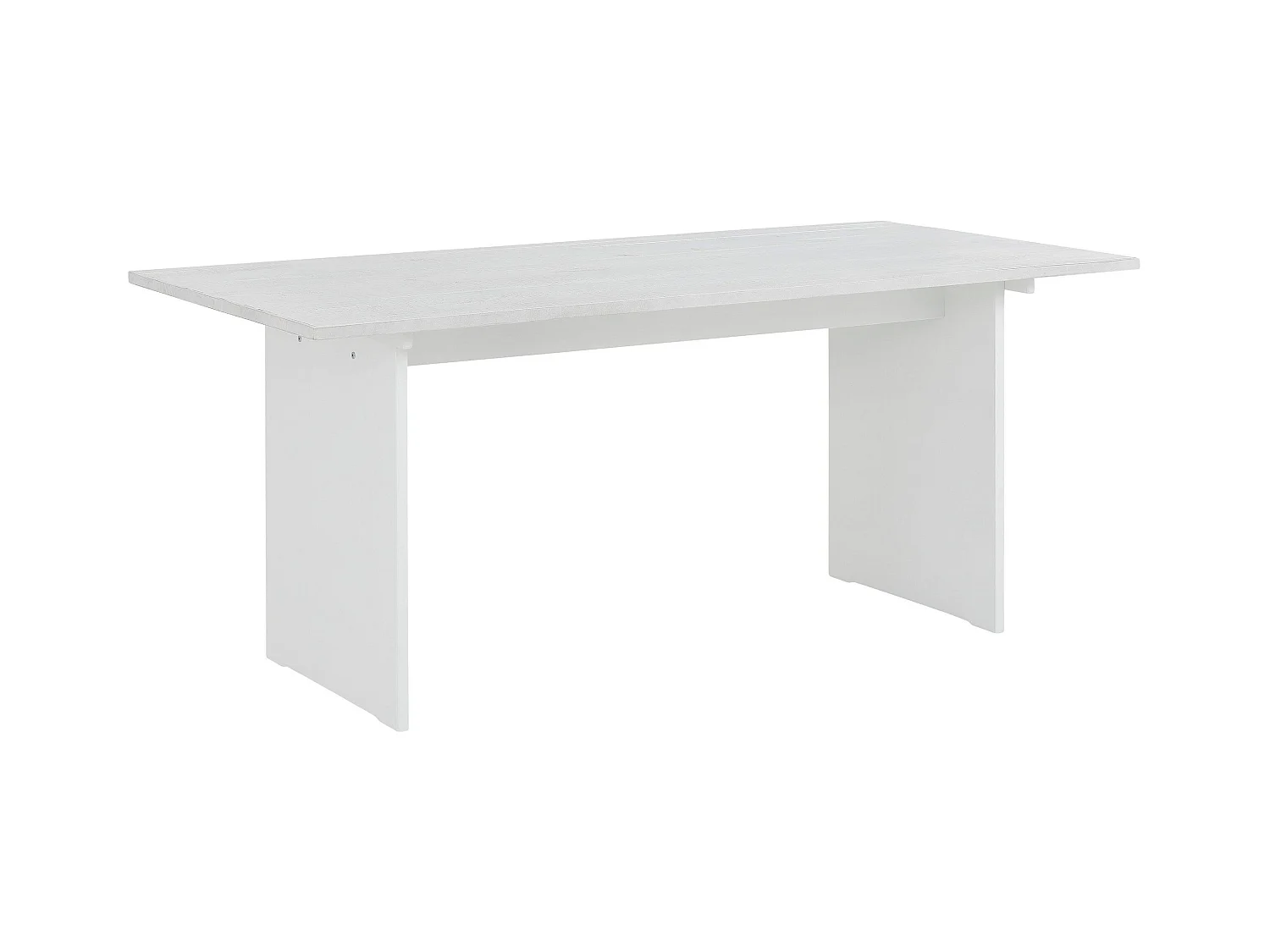 Morgan | Table de repas 180 cm en MDF blanc / Pin