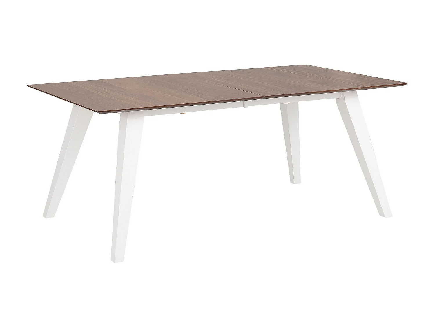 Roswell | Table à manger 180 cm avec rallonge en MDF Noyer / Pin Blanc