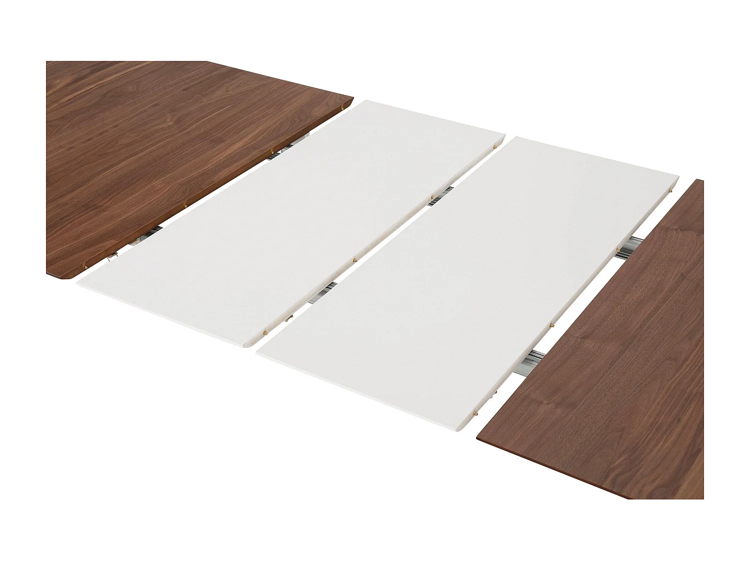 Roswell | Table à manger 180 cm avec rallonge en MDF Noyer / Pin Blanc