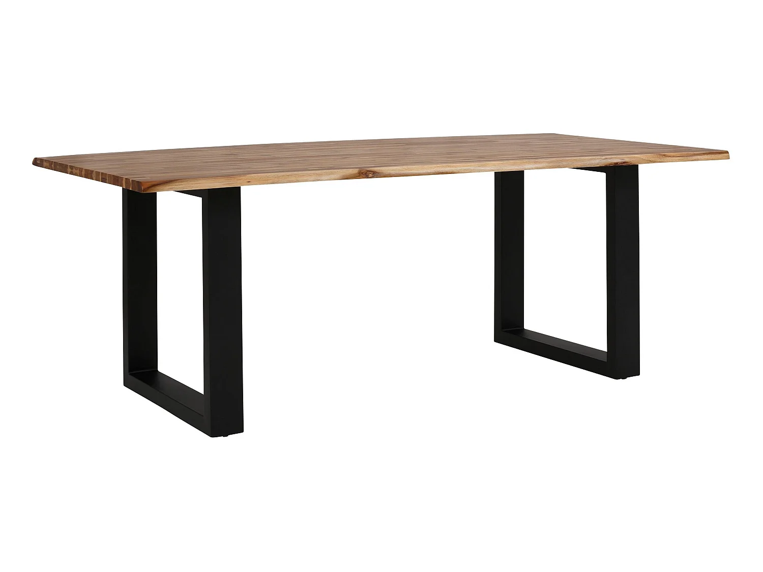 Melody | Table à manger 200 cm en Acacia Woon / Noir