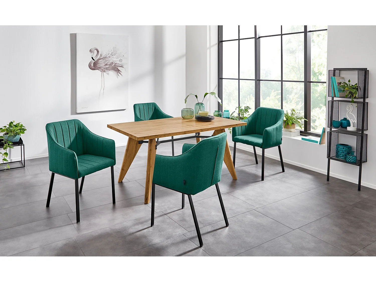 Ivan | Table à manger 160 cm en bois naturel