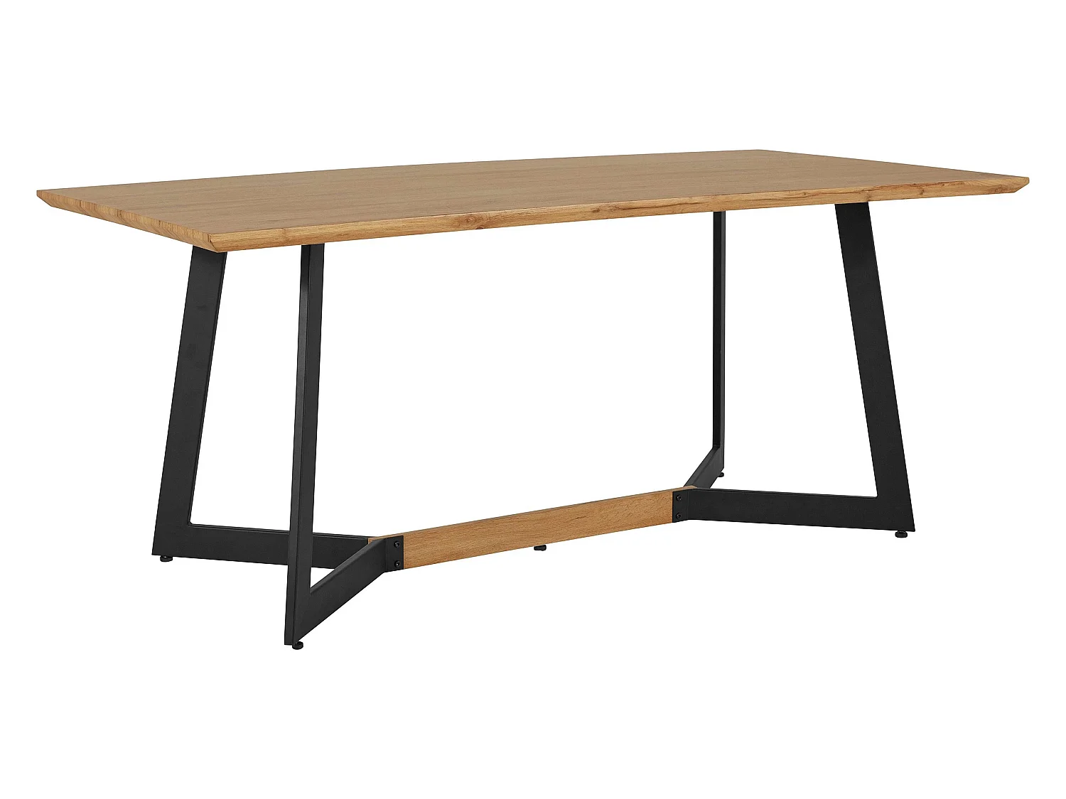 Winni | Eettafel 180 cm in Eik / Zwart