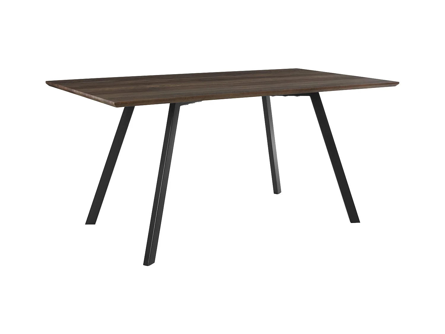 Tristan | Table à manger 200 cm en Plankoptik / Noir