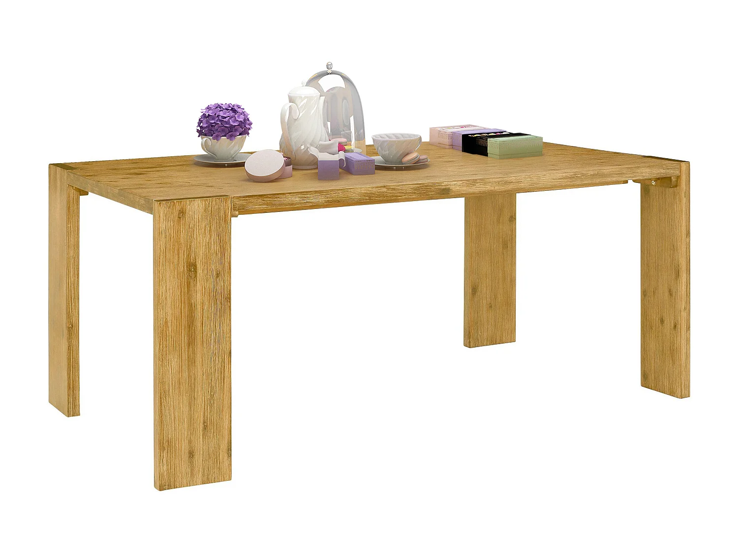 Marbella | Table à manger 160 cm en bois d'acacia