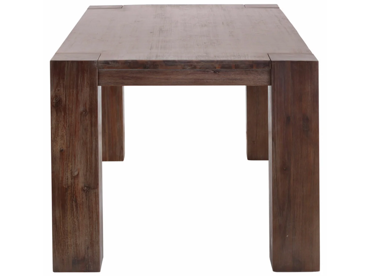 Maggie | Table de repas 180x90 cm en bois d'acacia Marron