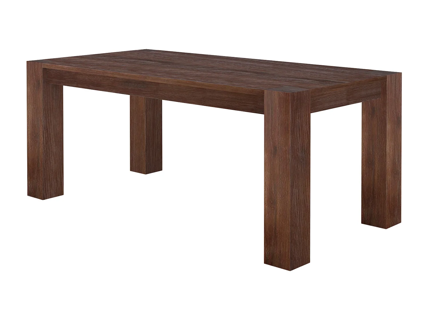Maggie | Table de repas 180x90 cm en bois d'acacia Marron