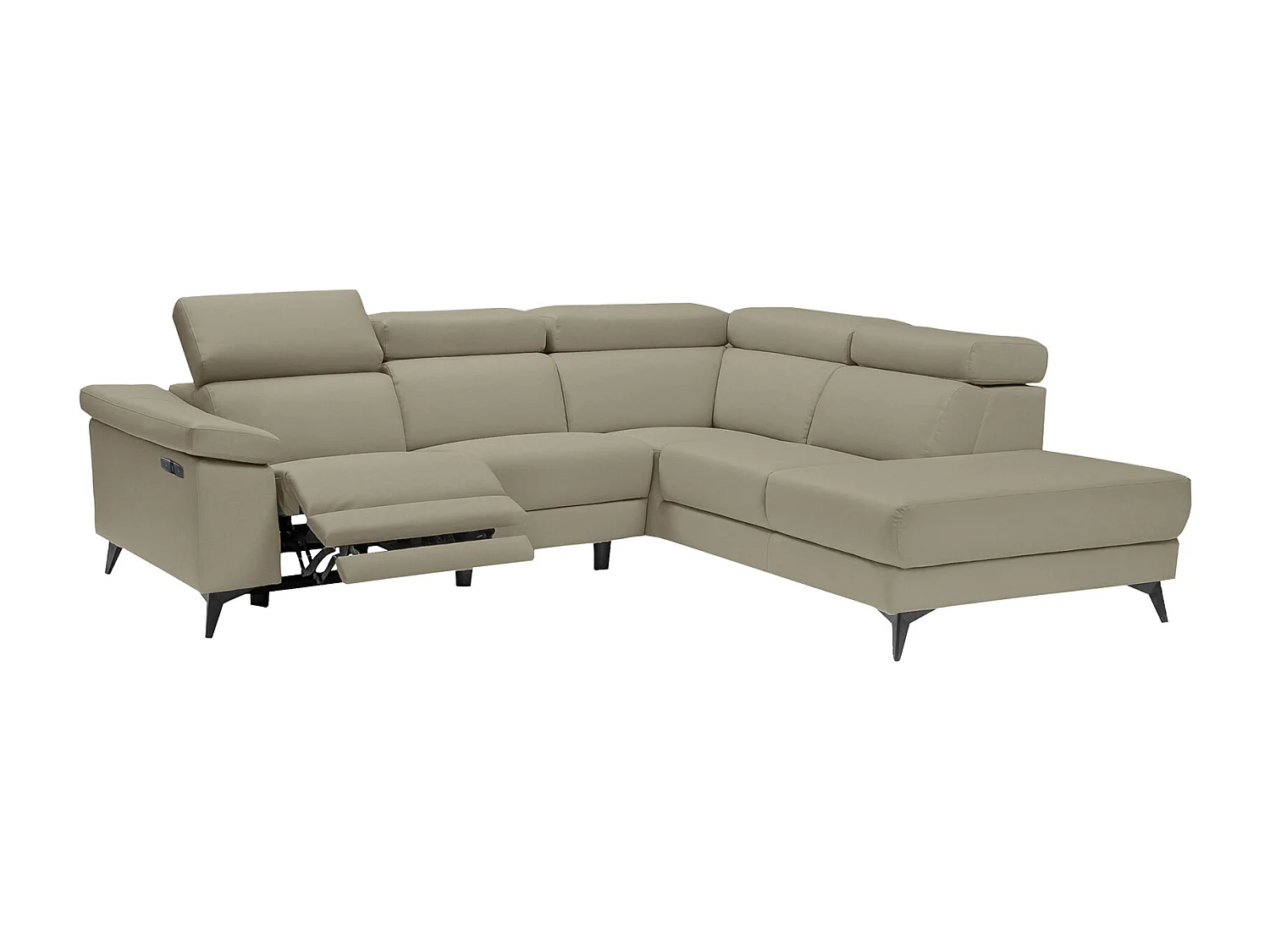 Samira | Canapé 3 places en PU gris