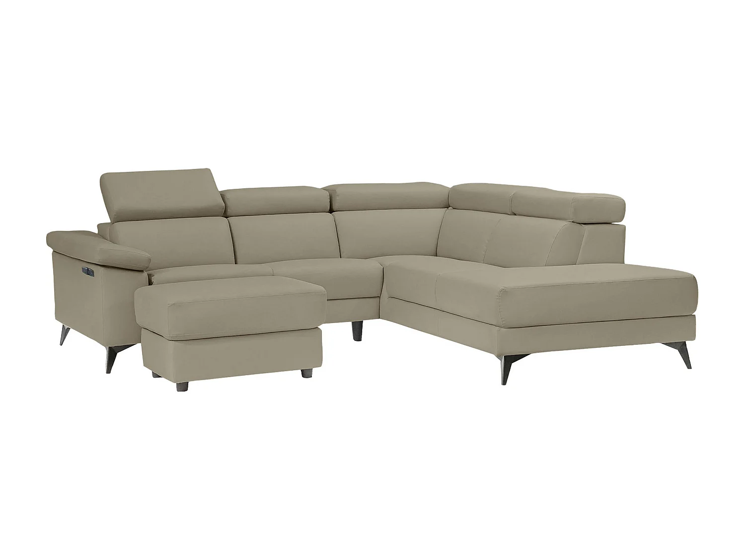 Samira | Canapé 3 places en PU gris