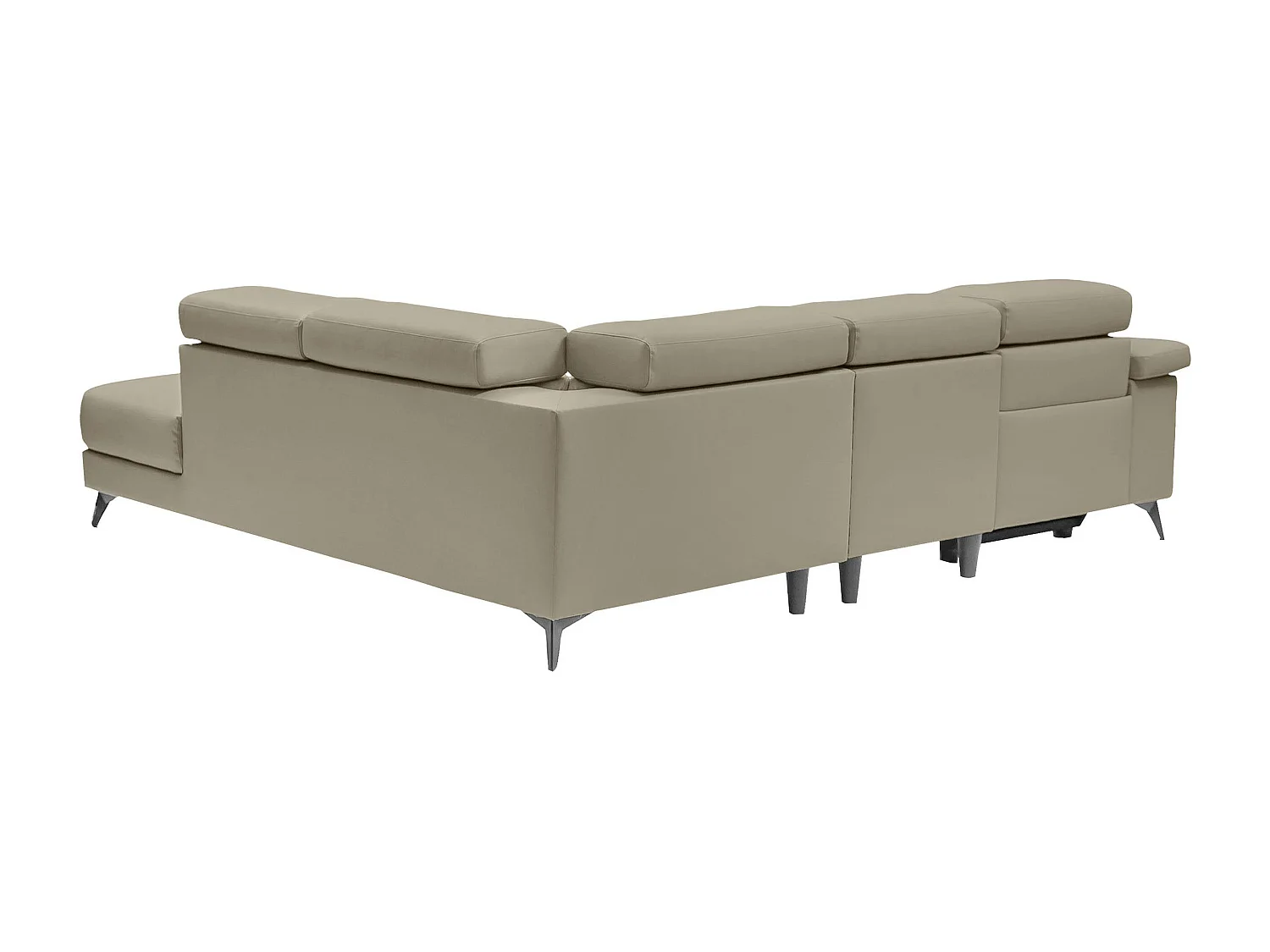 Samira | Canapé 3 places en PU gris