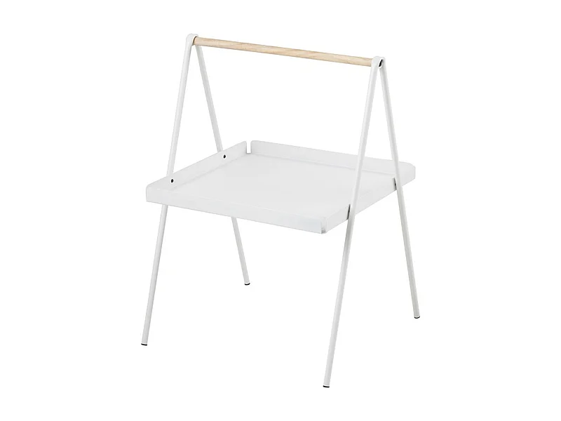 Slop | Tavolo-lampada in metallo bianco/legno