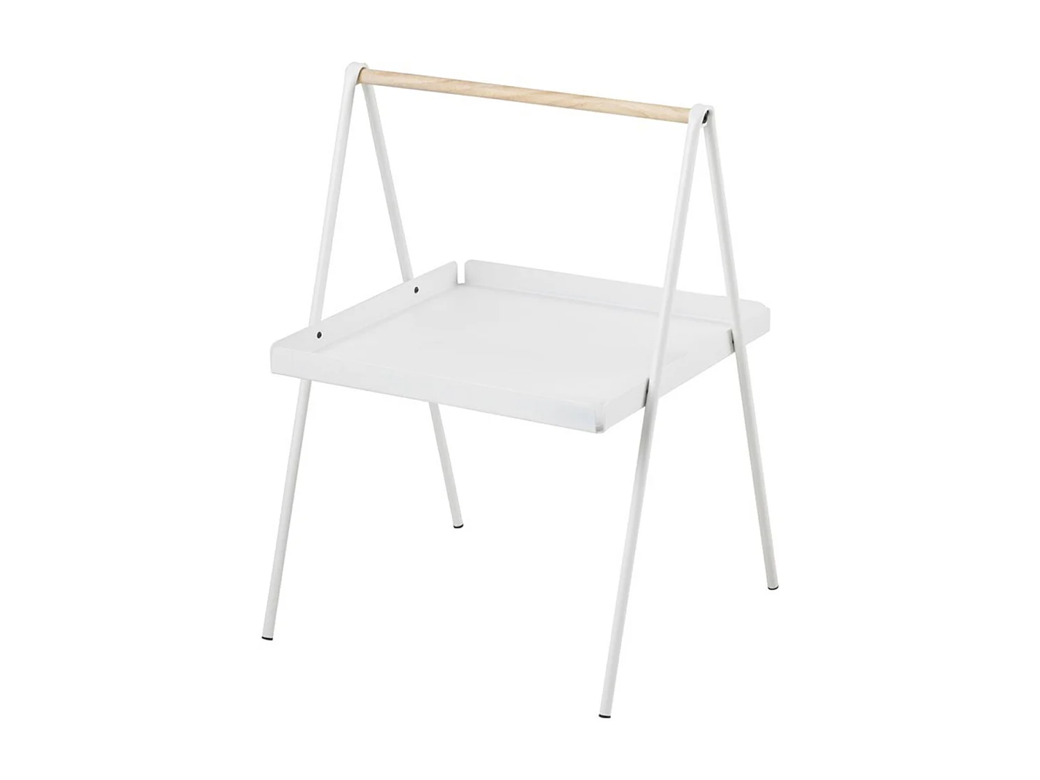 Slop | Tavolo-lampada in metallo bianco/legno