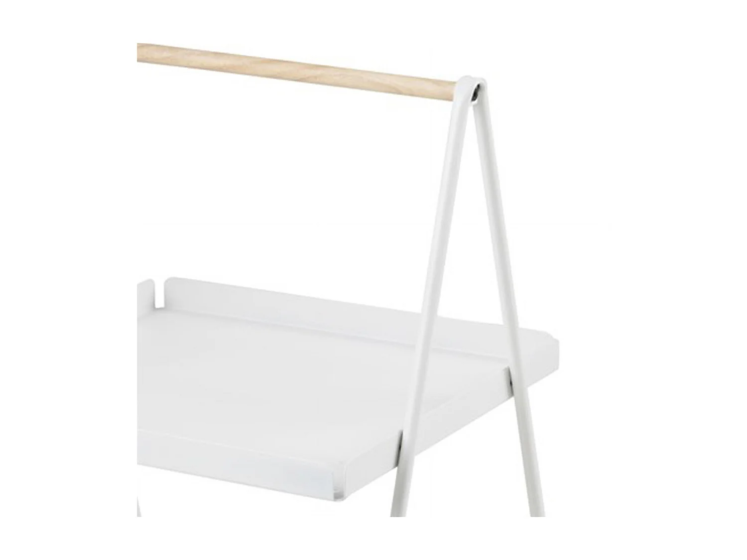 Slop | Tavolo-lampada in metallo bianco/legno