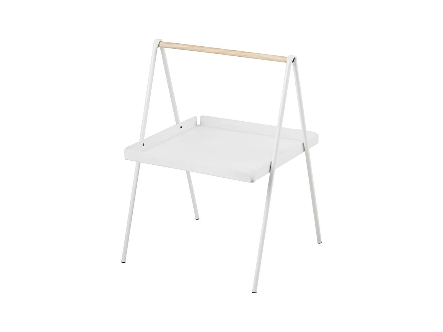 Slop | Table-lampe en métal blanc / bois