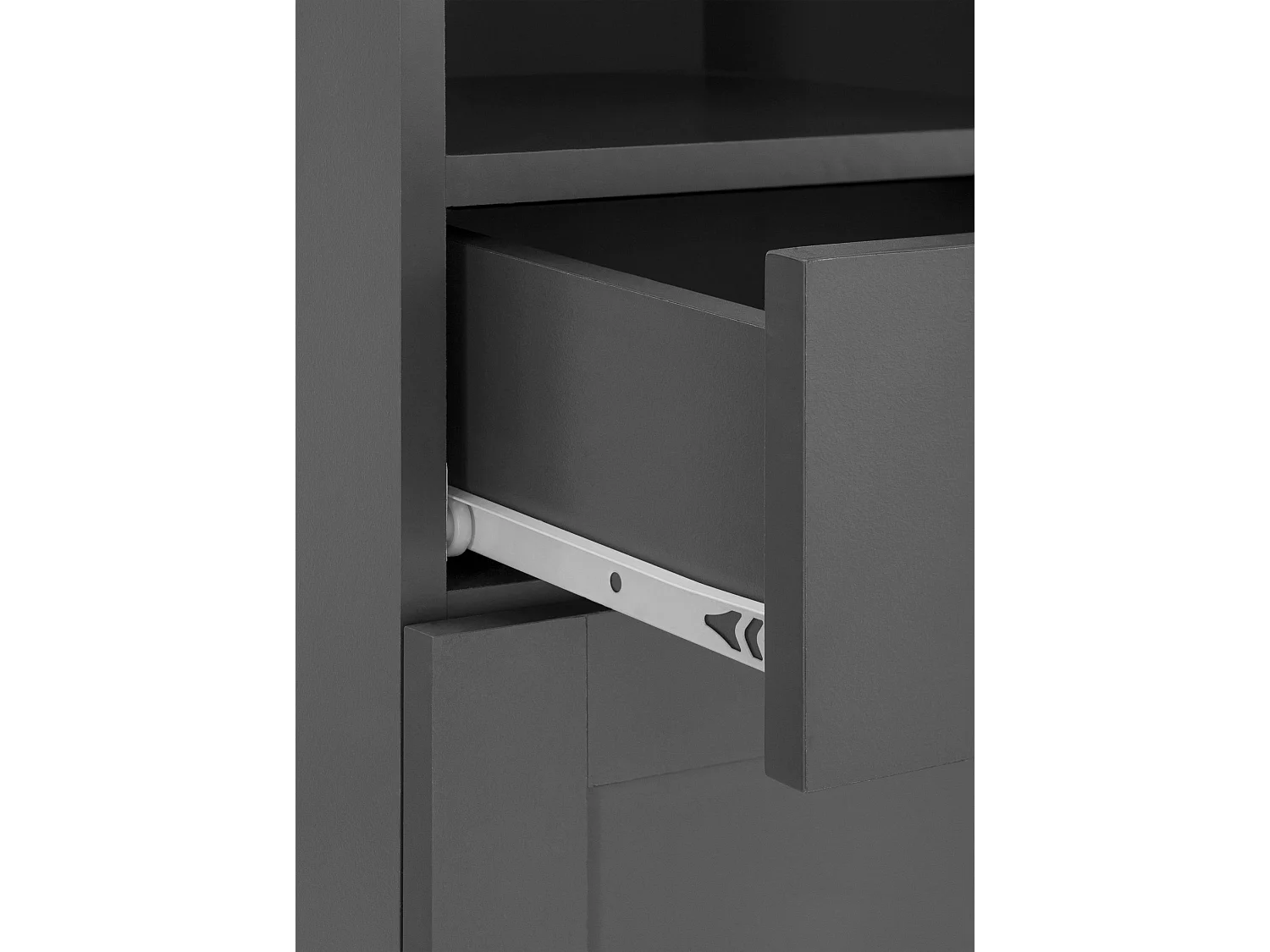 Kira | Armoire avec 2 portes et 1 tiroir en gris