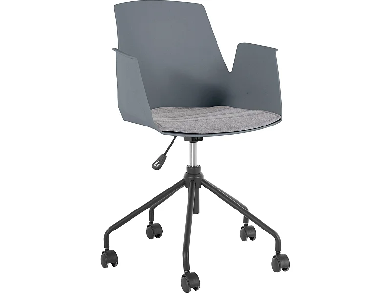 Pedro | Silla de oficina de plástico gris