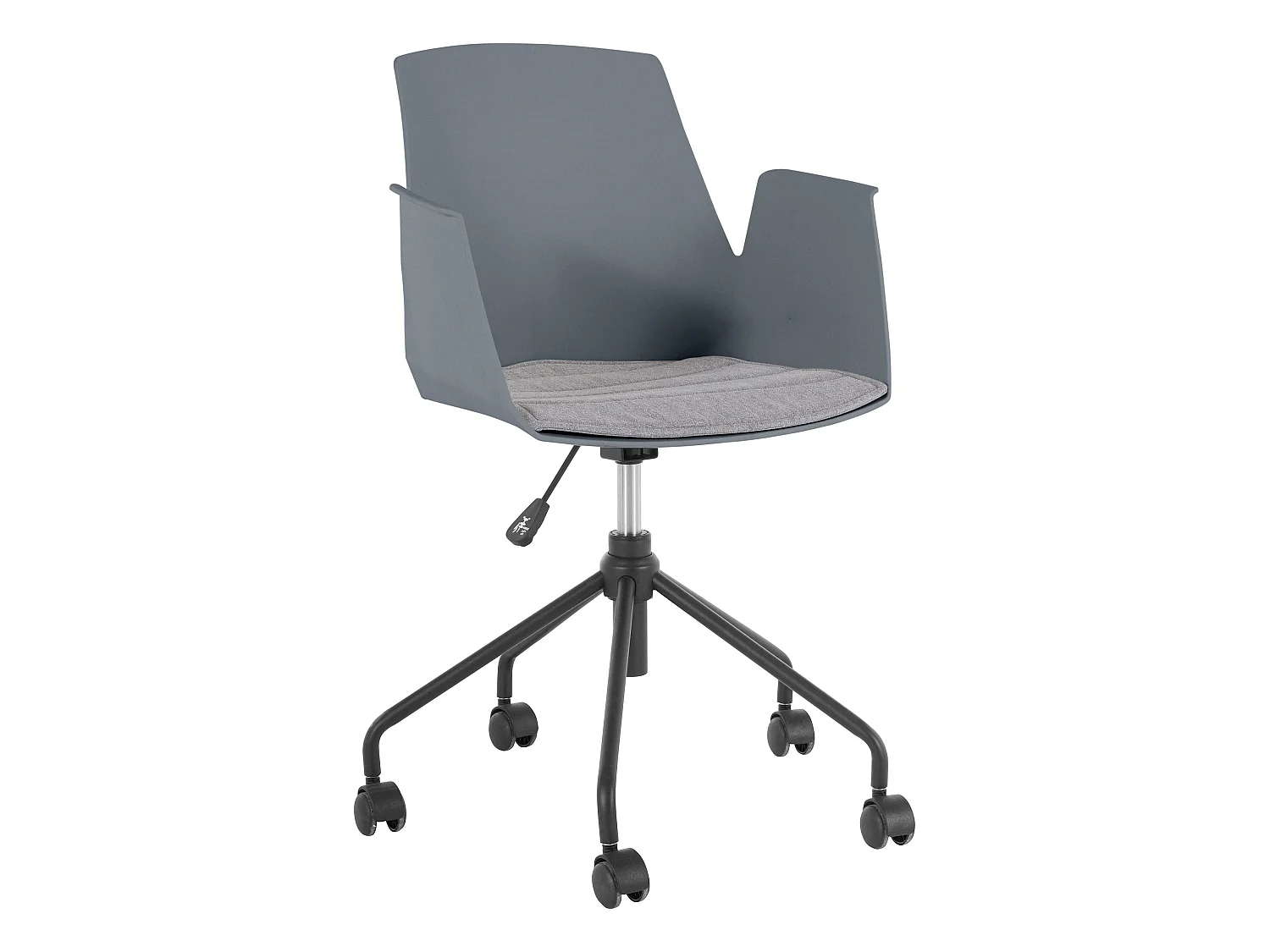 Pedro | Fauteuil de bureau en plastique gris