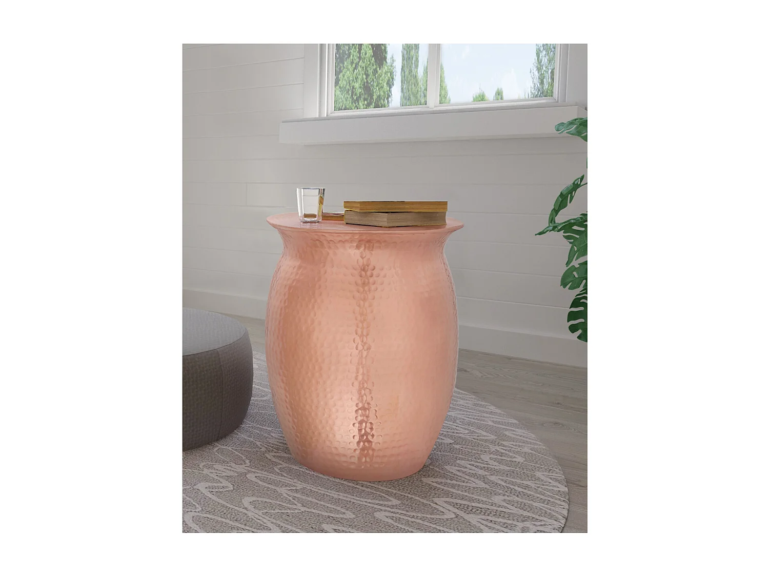 Gloria | Tavolino 40 cm in alluminio color rame