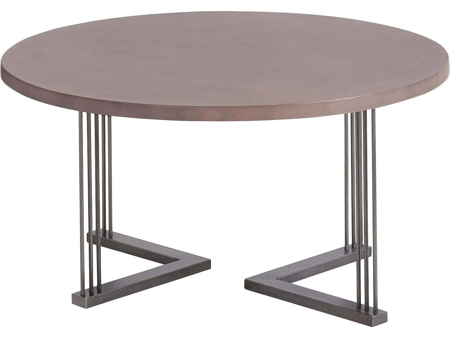 Steph | Couchtisch 80 cm aus schwarzem Metall