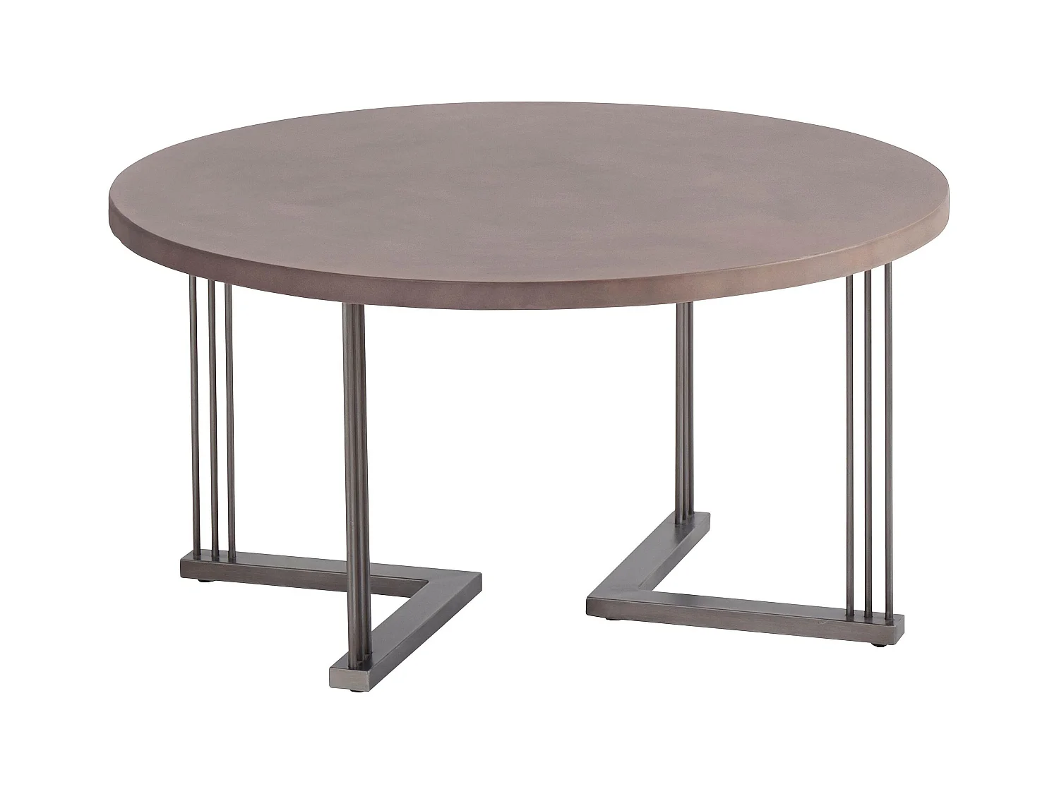 Steph | Table basse 80 cm en métal noir