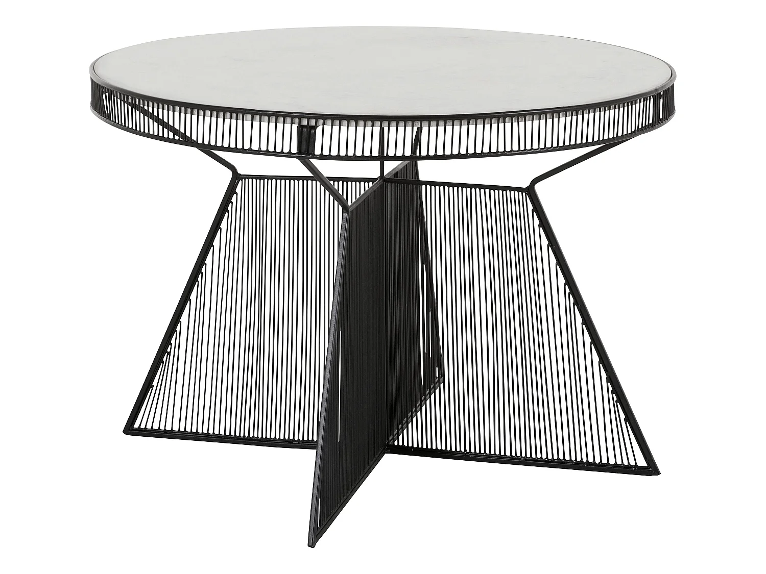 Elmo | Table basse 77 cm en Noir / Marbre