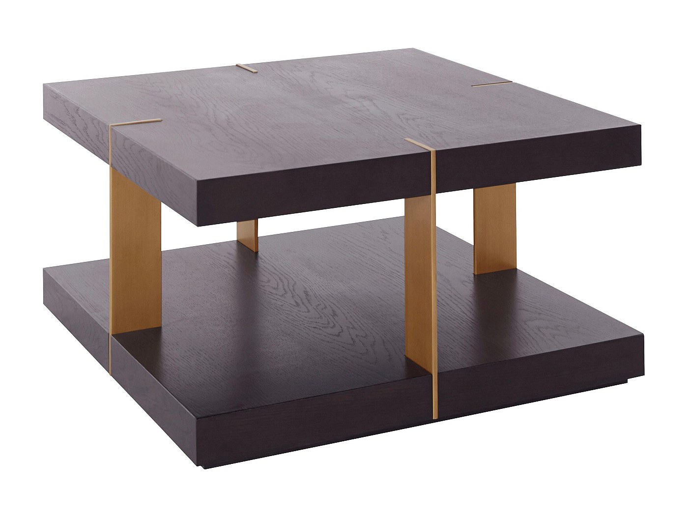Levandeo Cesto Decorativo In Rame E Legno – 26x12x26 Cm, Griglia Metallo, Ciotola Portafrutta, Stile Scandinavo - 2