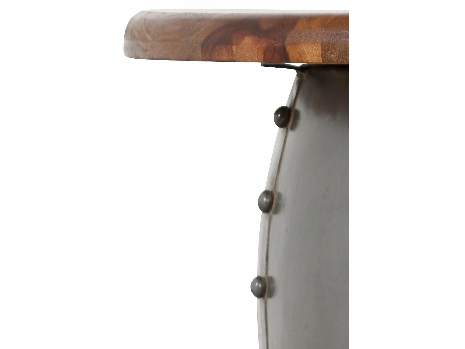 Swaran | Table basse 75 cm en Bois de Mangue Marron / Métal