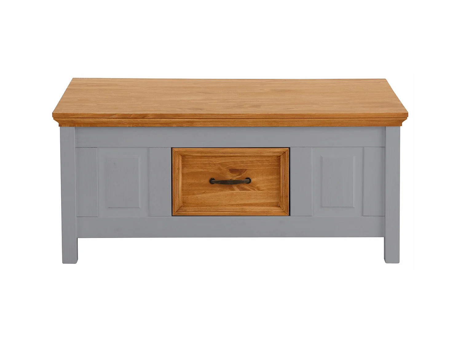 Selma | Salontafel met 1 Lade in Grijs Grenen