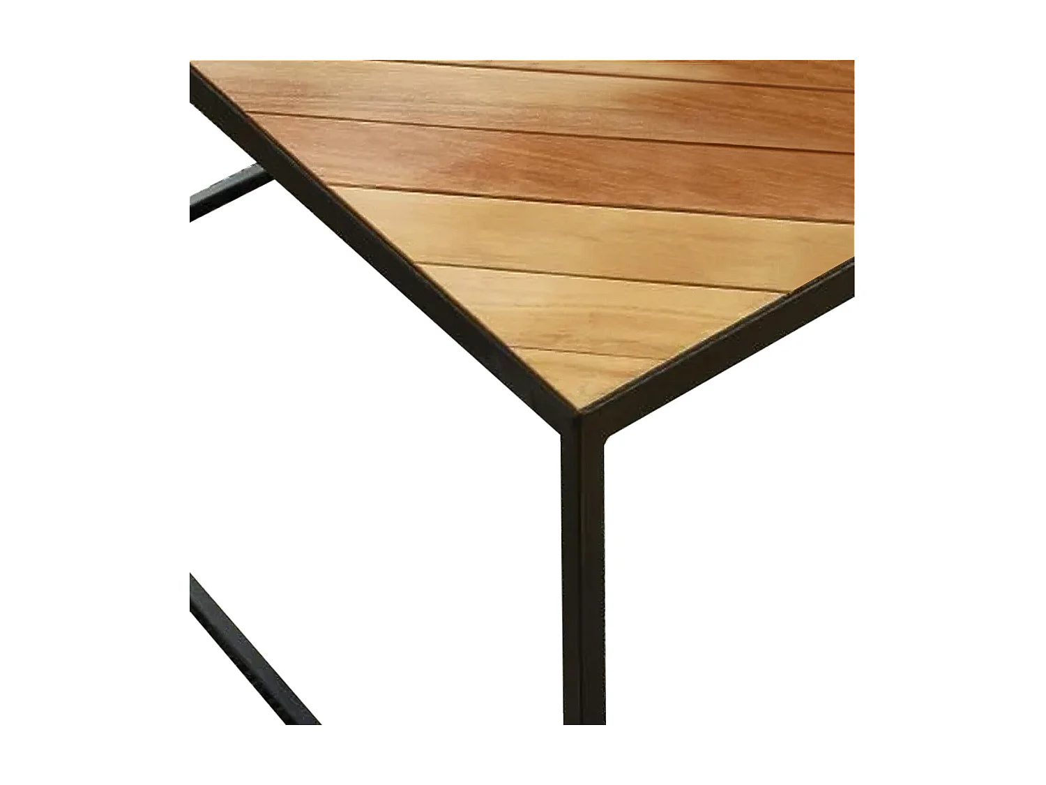 Mesa de apoio quadrada em aglomerado laminado de carvalho