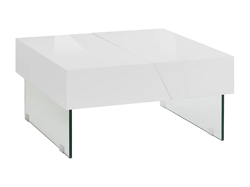Punto | Table basse 75 cm en blanc brillant