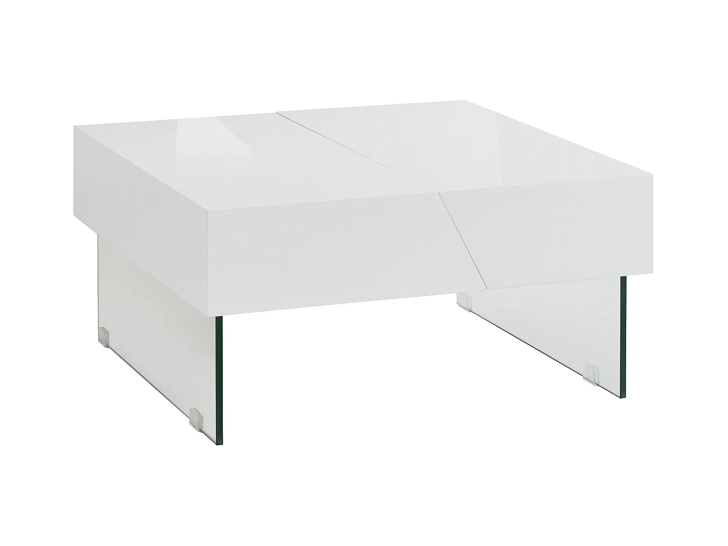 Punto | Table basse 75 cm en blanc brillant