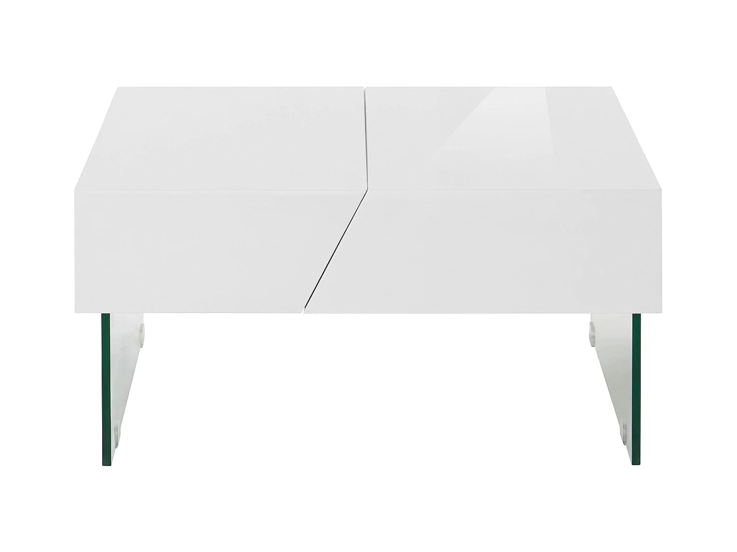 Punto | Couchtische 75 cm in Weiß Hochglanz